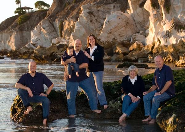 Thomas Family at Shell Beach